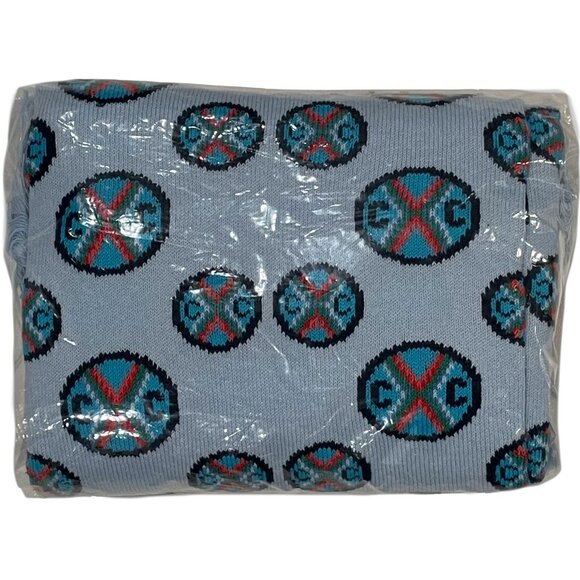 Cross Colours Beanie & Scarf Set — Logo Knit Light Blue — NWT Sealed Giftable - Picture 7 of 10